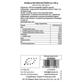 BioMenü organski prah korijena maka 250 g slika proizvoda
