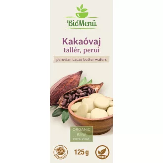 BioMenü organski diskovi peruanske kakaove maslaca 125 g slika proizvoda
