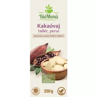 BioMenü organske pločice kakaovog maslaca iz Perua 250 g slika proizvoda