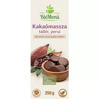 BioMenü organski diskovi peruanske kakaove mase 250 g slika proizvoda