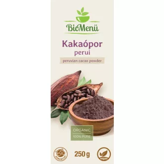 BioMenü organski peruanski kakao prah 250 g slika proizvoda