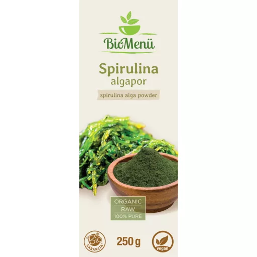 BioMenü organski prah algi spirulina 250 g označiti
