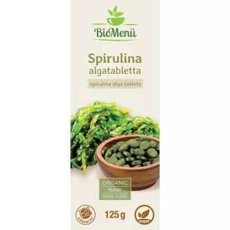 BioMenü organske tablete spiruline 125 g slika proizvoda