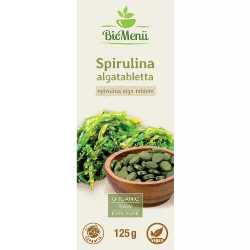 BioMenü Bio SPIRULINA ALGA tablete 125 g označiti