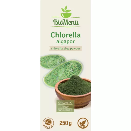BioMenü organski prah alge chlorella 250 g označiti