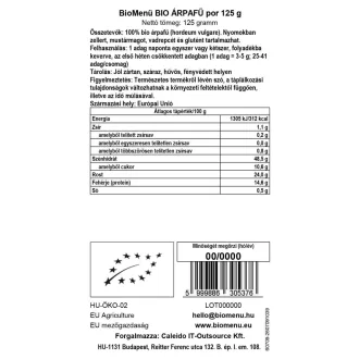 BioMenü organski prah ječmene trave 125 g slika proizvoda
