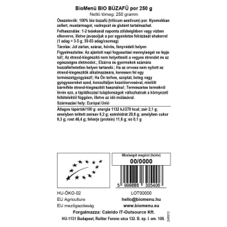 BioMenü organski prah od pšenične trave 250 g slika proizvoda