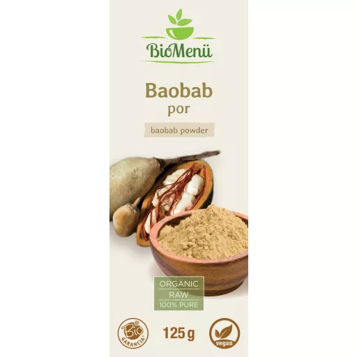 BioMenü organski prah od baobaba 125 g označiti