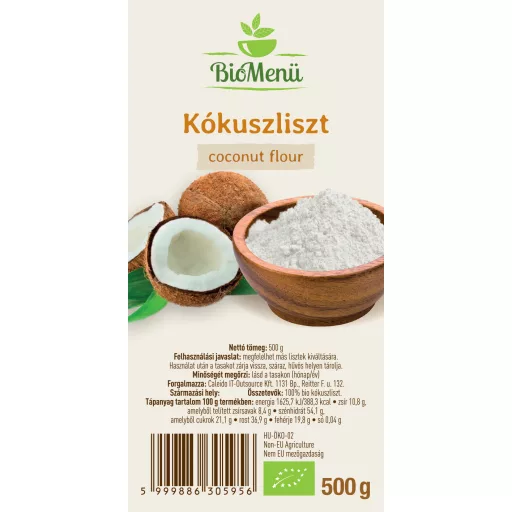 BioMenü Bio KOKOSOVO BRAŠNO 500 g označiti