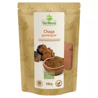 BioMenü organski prah gljive chaga 100 g slika proizvoda