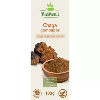 BioMenü organski prah gljive chaga 100 g slika proizvoda