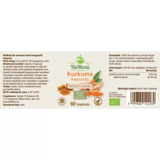 BioMenü organske kapsule kurkume 60 kom slika proizvoda