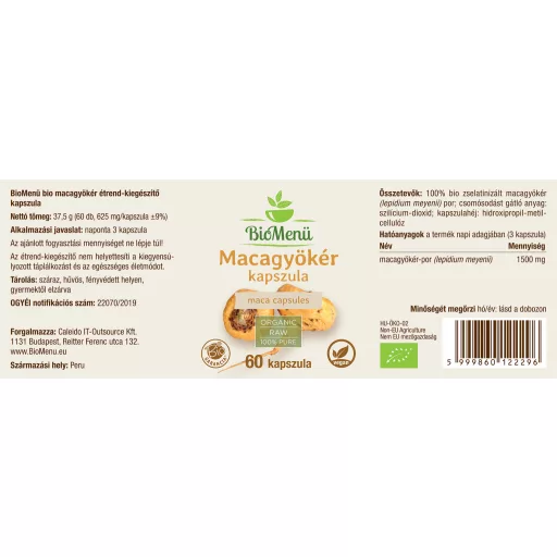 BioMenü organske kapsule korijena maka 60 kom. označiti