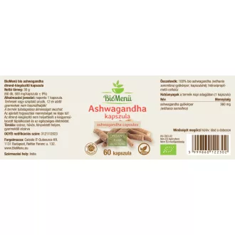 BioMenü organske kapsule ashwagandhe 60 kom slika proizvoda
