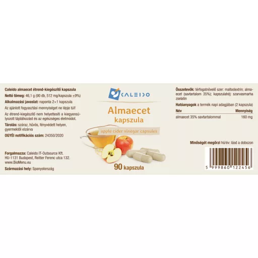 Caleido kapsule jabučnog octa, 90 kapsula označiti