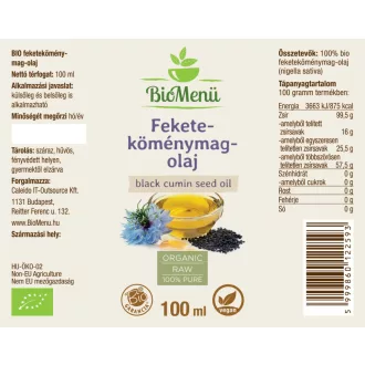 BioMenü organsko ulje crnog kima 100 ml slika proizvoda
