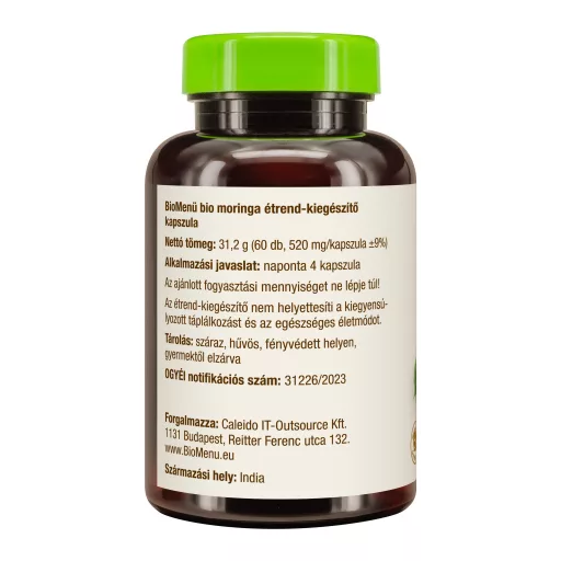 BioMenü organske kapsule od moringe 60 kom.