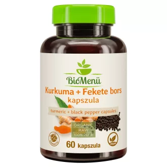 BioMenü organske kapsule kurkume i crnog papra 60 kom slika proizvoda