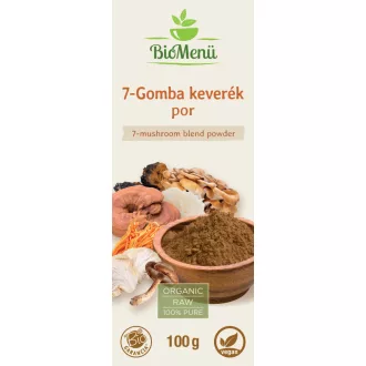 BioMenü organski prah mješavine 7 vrsta gljiva 100 g slika proizvoda
