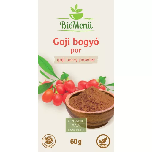 BioMenü organski prah od goji bobica 60 g označiti