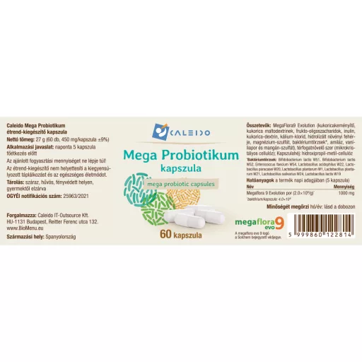Caleido mega probiotičke kapsule, 60 kapsula označiti