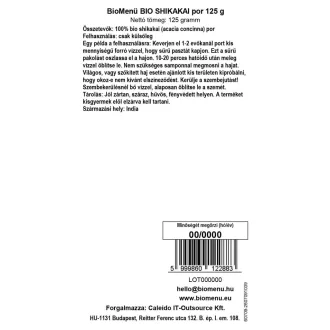BioMenü organski prah shikakai 125 g slika proizvoda