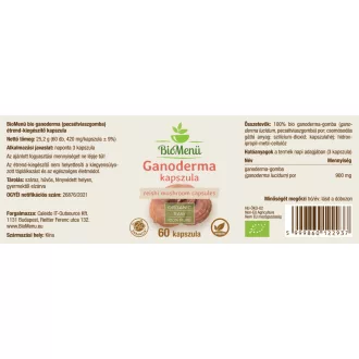 BioMenü organske kapsule gljive ganoderma 60 kom. slika proizvoda