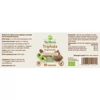 BioMenü organske kapsule triphale 60 kom slika proizvoda
