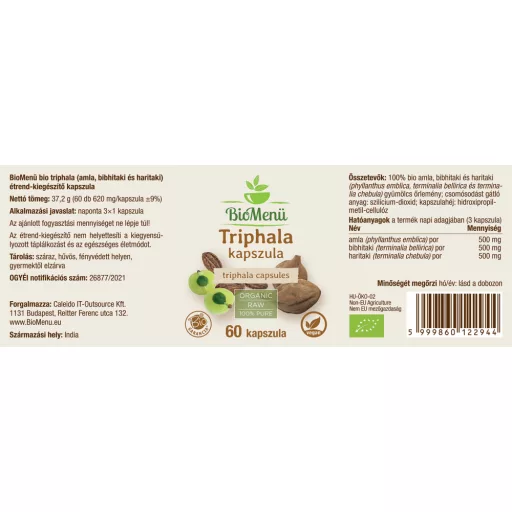 BioMenü organske kapsule triphale 60 kom označiti