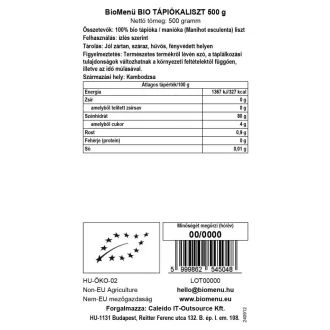 BioMenü organski tapiokini brašno 500 g slika proizvoda