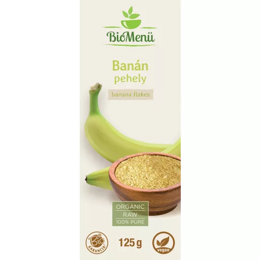 BioMenü organski pahuljice banane 125 g označiti