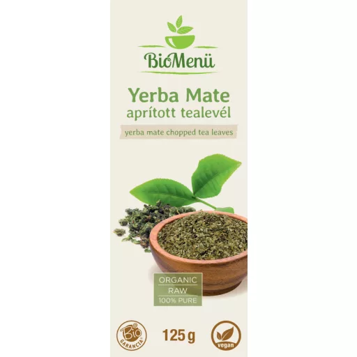 BioMenü organske nasjeckane listove čaja yerba mate 125 g označiti