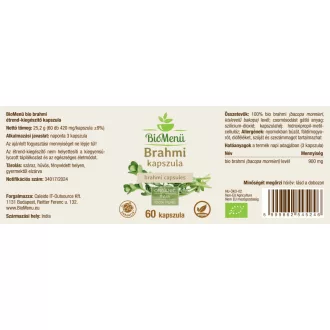BioMenü organske kapsule brahmi 60 kom slika proizvoda
