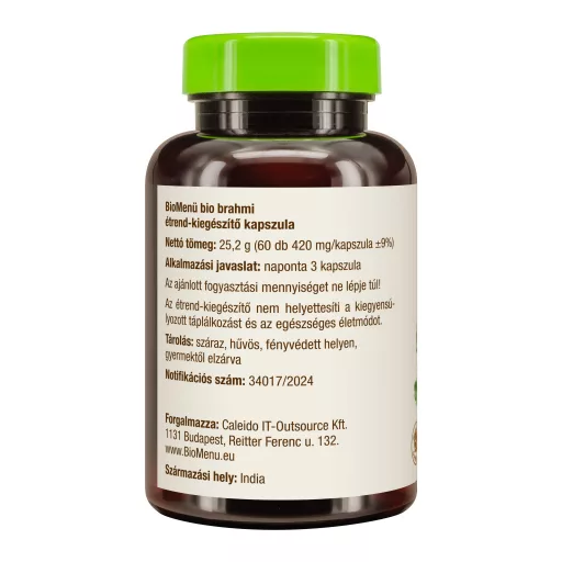 BioMenü organske kapsule brahmi 60 kom