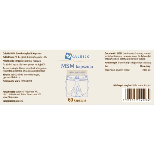 Caleido kapsule MSM-a, 60 kapsula označiti