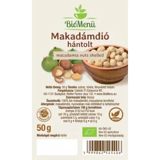 BioMenü organski makadamija oraščići, oguljeni 50 g slika proizvoda