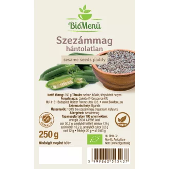 BioMenü organski sezam u ljusci 250 g slika proizvoda