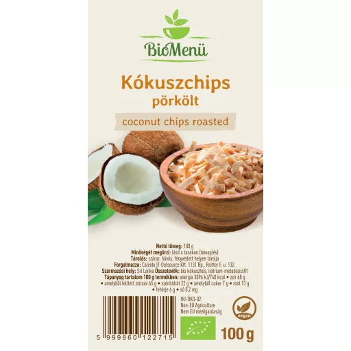 BioMenü Bio ČIPS OD KOKOSA prženi 100 g označiti
