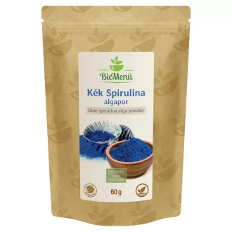   BioMenü BIO KÉK SPIRULINA ALGA por 60 g KÖZEL A LEJÁRAT DÁTUMÁHOZ
