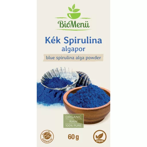 BioMenü organski prah plave alge spirulina 60 g označiti