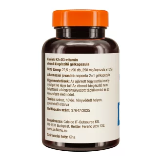 Caleido gel kapsule vitamina K2 + D3, 90 kapsula slika proizvoda