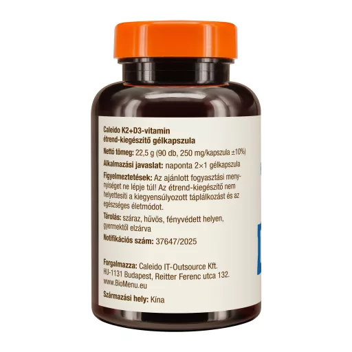 Caleido gel kapsule vitamina K2 + D3, 90 kapsula