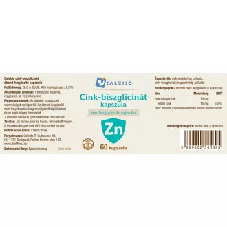 Caleido Cinkov Bisglicinat kapsule 60 kom slika proizvoda