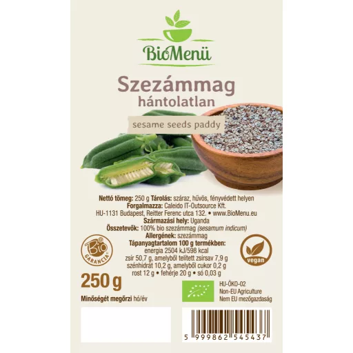 BioMenü Bio SEZAMOVE SJEMENKE neoljuštene 250 g označiti